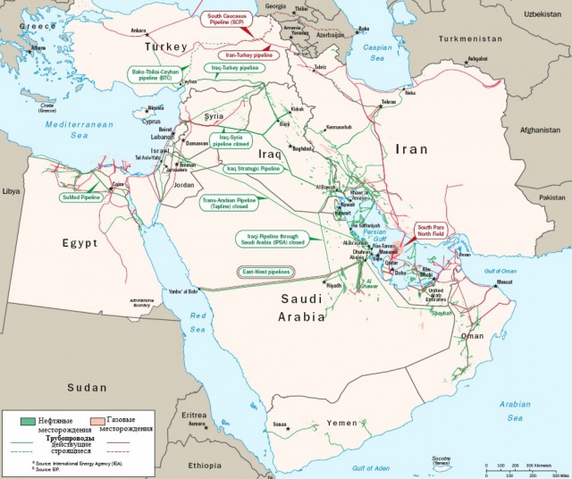 Нефть и газ на Ближнем Востоке