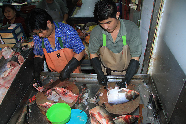Переработка рыбы в Китае