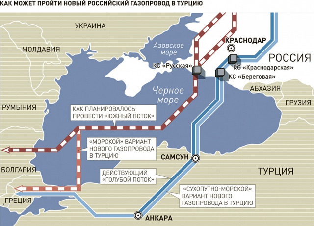 Газпром заявил о риске срыва "Турецкого потока"