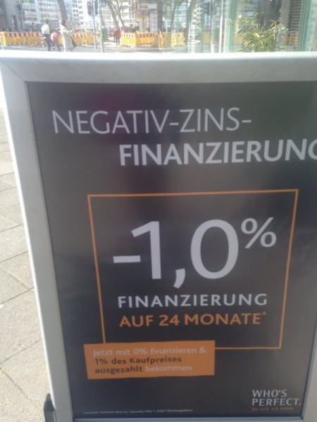 В Германии начали выдавать потребительские кредиты с отрицательной процентной ставкой